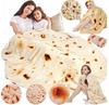 Soft Round Blanket Tortilla Burrito Blanket 190cm Gift Bedspread