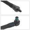 Black Plastic Fuel Return Hose Assembly WE011349Y for Vehicle Fuel Line Service, Molded Return Hose for Engine Bay Replacement and Repair Work