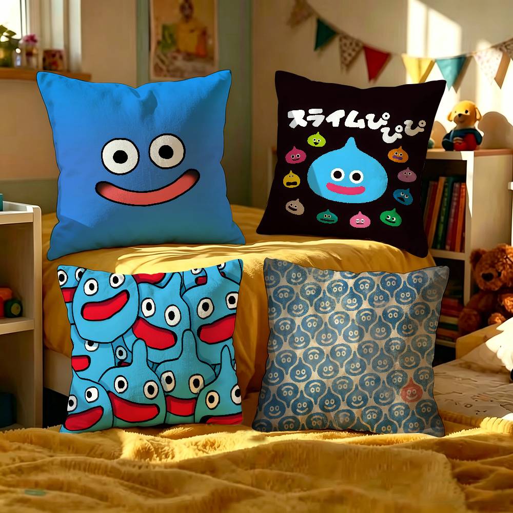Dragon Quest Rocket Slime Personalized Pillow Cover Kids Bedroom Wild Party Decor Pillowcase Kid Birthday Shower Gift