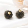 10pcs Plush Fur Covered Ball Beads Charms Pompom Beads Pendant for DIY Necklace Earring Bracelet Pendant Jewelry Making Supplies