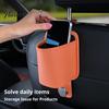 Hidden Car Organizer Leather Door Cup Holder, Multifunctional Vehicle Drink Hanger Holder for with Headrest Hooks, Window Drinks Phone Universal