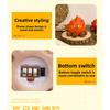 Christmas Campfire LED Candle Night Light Festive Ambient Decor Lamp Perfect Xmas Gift & Desktop Ornament for Holiday Atmosphere