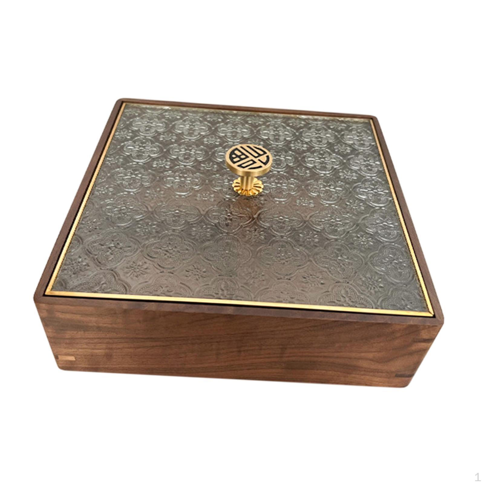 

Поднос с отделениями и крышкой для закусок и угощений Square