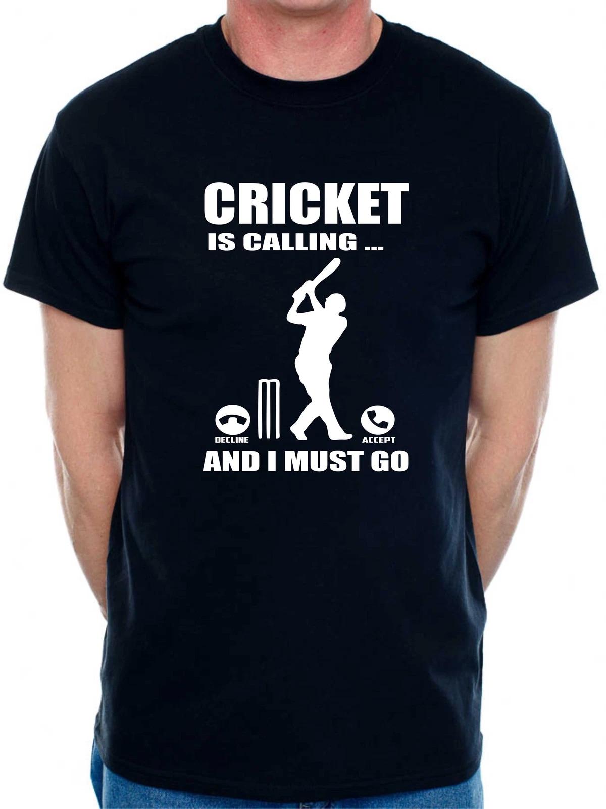 

Cricket Is Calling T-Shirt Funny Slogan Birthday Men Man s Tee S