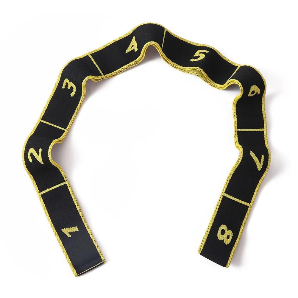Yoga Pilates Resistance Band with 8 Numbers Stretch Resistance Band Exercise Elastic Band for Stretching and Physical Therapy