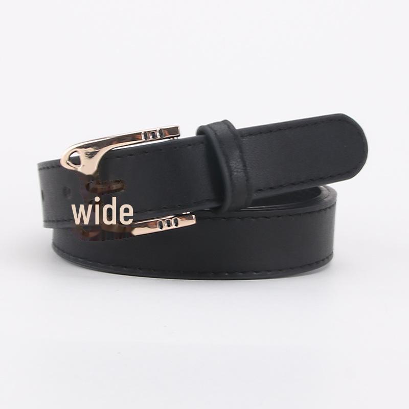 Chic Women's Belts with Cute Cat Head Alloy Buckle - Perfect for Jeans and Fashionable Accents