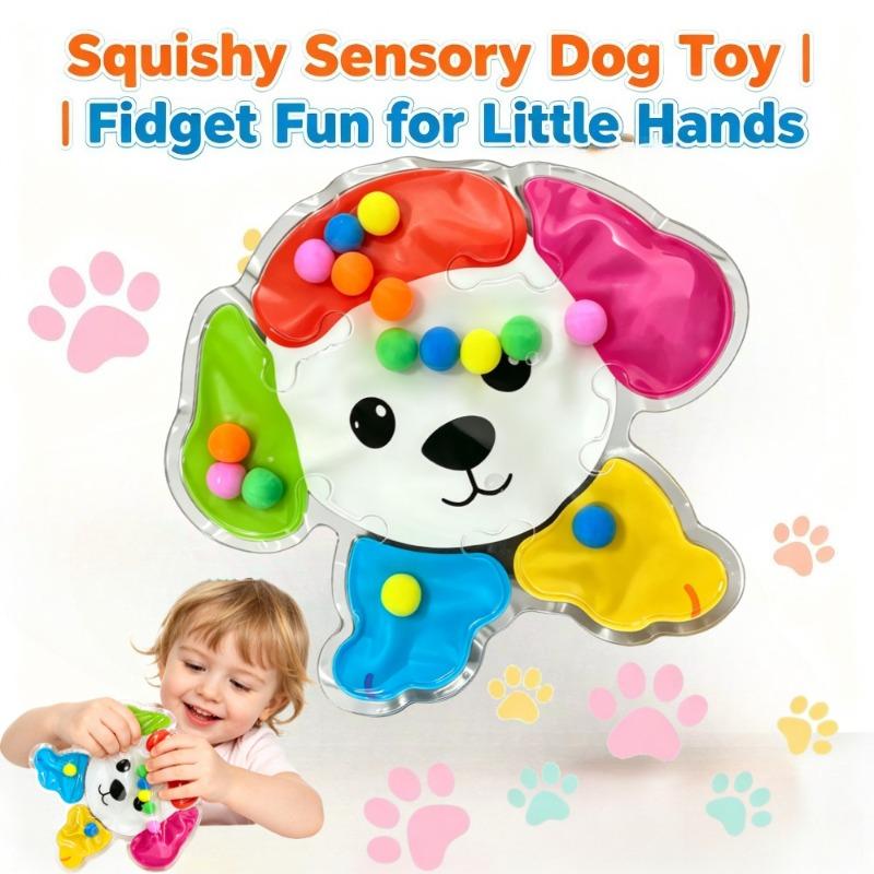 Squeeze Toys, Color-sorting Sensory Toys, Educational Preschool Activities, Fun Classroom Toys, Cute Colorful Puppy Design.