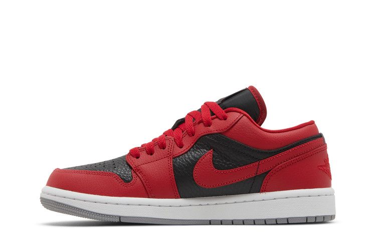 Wmns Air Jordan 1 Low SE 'Split - Gym Red Cement Grey'