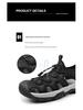 2025 Breathable Men's Closed-Toe Sandals - Non-Slip Casual Outdoor Beach Shoes, Trendy Summer Style, Plus Size Available