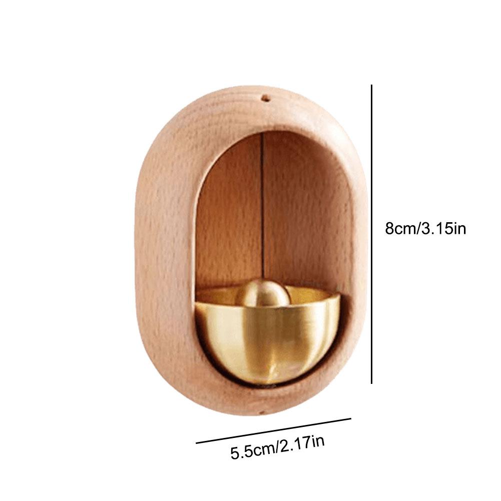 Wood Doorbell Dopamine Wind Chime Hanging Japanese Style Doorbells Home Decorative for Refrigerator Doors Restaurant Home