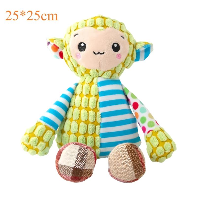 

Interactive Plush Dog Toy with Squeaker Bite Resistant Animal Design Teeth Cleaning Grinding for Pet Supplies Squeaky Plush Toys Only