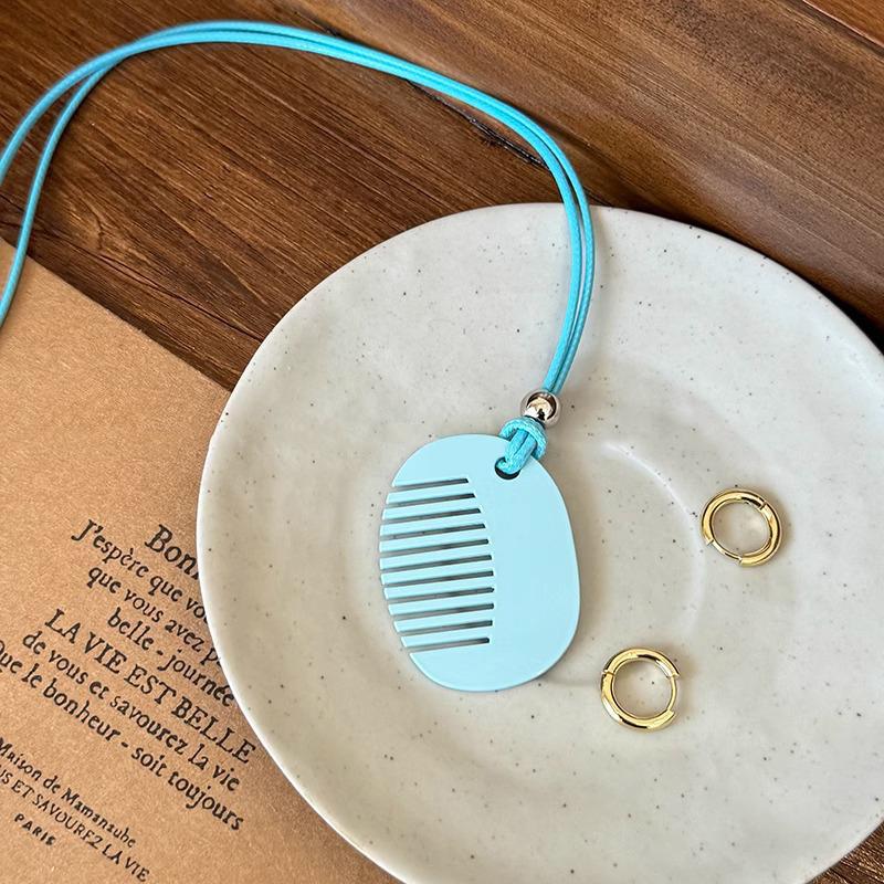 

Starfish Dopamine-Colored Beaded Necklace Heart-Shaped Beach-Style Neck Chain Decor For Women Jewelry Gift