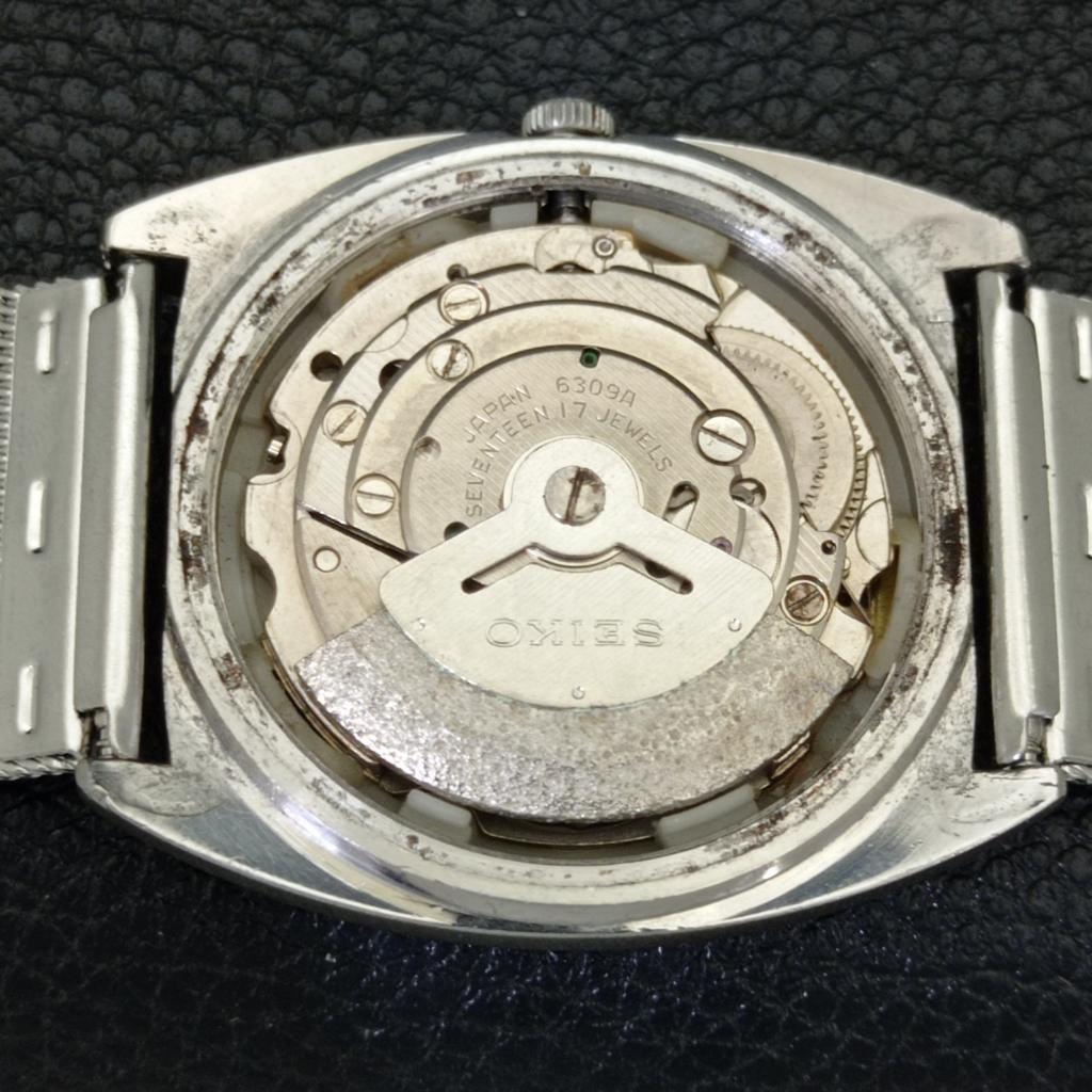 AUTOMATIC 6309A VINTAGE SEIKO 5 JAPAN MENS ARABIC WHITE DIAL WATCH A701670-5