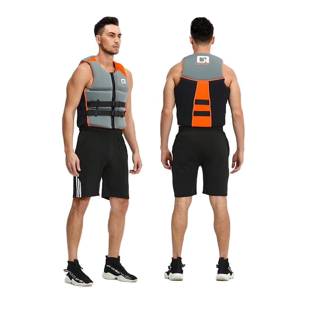Kayak Life Vest Adults Surf Life Jacket Jet Ski Motorboats Wakeboard Raft for Boats Fishing Vest Swimming Drifting Water Rescue