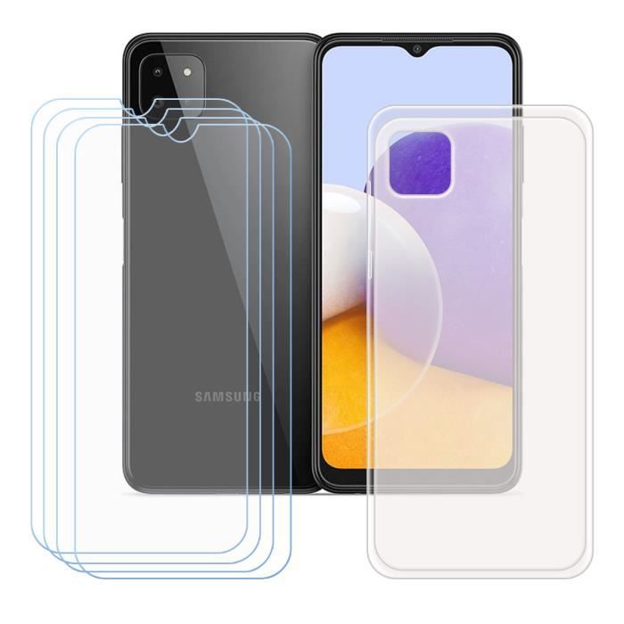 Coque de protection - FZ - Samsung Galaxy A22 5G - Translucide - TPU - 4 Verres trempés inclus