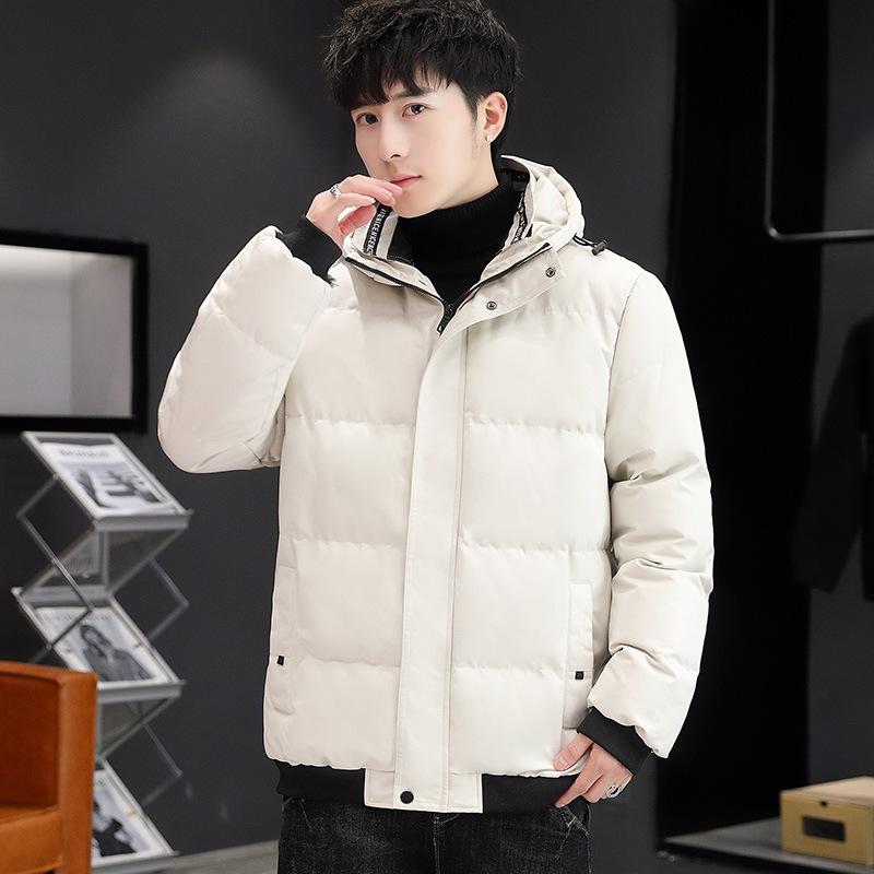 Warm Cotton Jacket for Men In Winter New Cotton Jacket Korean Style Thickened Cotton Jacket for Men Hooded Teenager Jacket