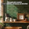 Self Adhesive Mosaic Wall Decor 8PCS Faux Brick Stickers Waterproof Decals Moisture-proof Easy 3D Decals Peel And Stick Tile Stickers for