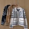 New ArrivalS Open Run Women S Ethnic Pattern Button Collar Knit Cardigan
