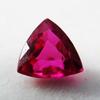 Natural Red Ruby Loose Gemstone Trillion Cut 8.32 ct for Jewelry Making and Gem Collections