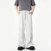 Spring and autumn new casual overalls straight wide-leg pants sports men's and women's versatile pants men's