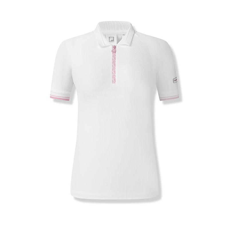New FILA Polo Shirt Women's Jade White WT A11W513101F-WT