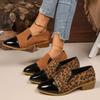 Fashion Autumn Plus Size Casual Women's Shoes European Style Ankle Boots Chunky Mid Heels Shoes Pointed Toe Trend New Chelsea
