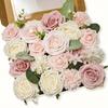 Artificial Rose Flower Bouquet Kit for Wedding Centerpieces, Bride Bouquets, Table & Chair Decorations, Cake & Home Decoration Diy, Valentine Day