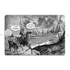 Don Quixote And The Eschatological Giants Metal Plaque Poster Garage Club Wall Decor Wall Mural Custom Cinema Tin Sign Poster