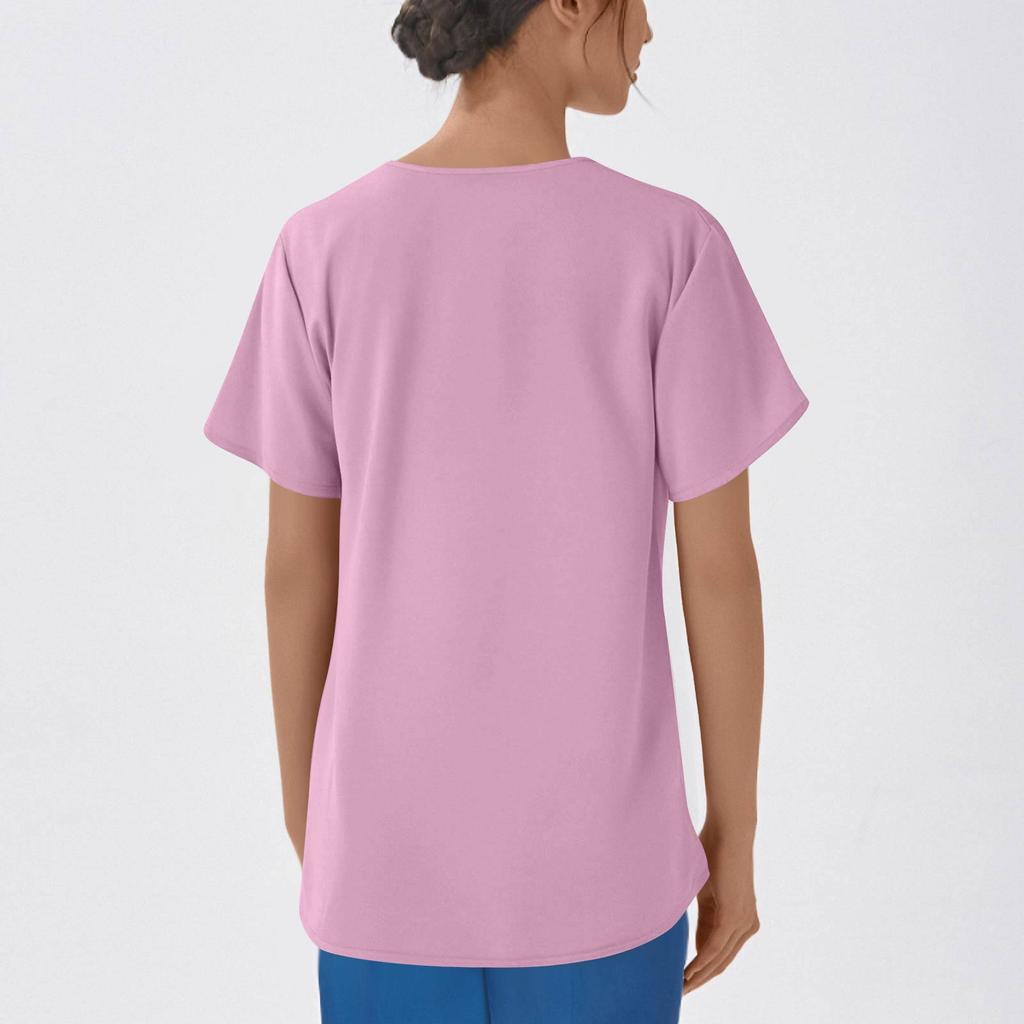V-hals Scrubtop voor Dames Comfortabele Pasvorm Uniformen & Scrubs met Zakken Geschikt voor Scrubs Dames