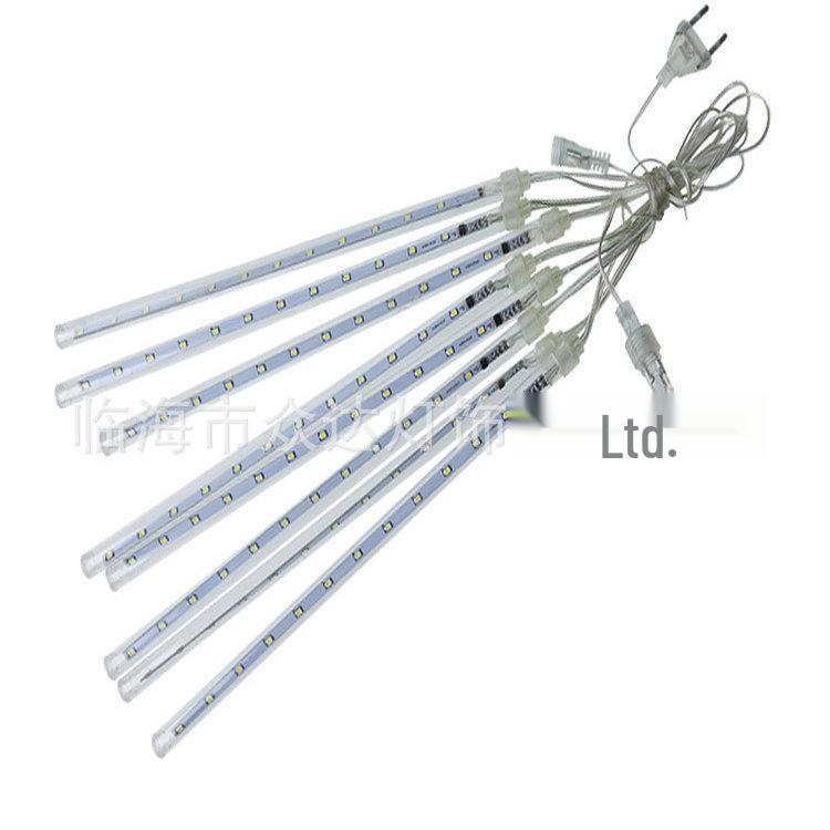 Outdoor Solar Meteor Shower String Lights - Holiday Decoration for Trees & Streets