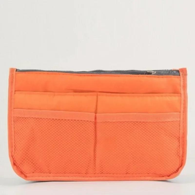Multifunksjonell bi-fold oppbevaringspose Dobbel glidelås Stor kapasitet Oppbevaringsarrangement Makeup Toalettsaker Stor klassifiseringspose