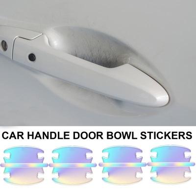 Ochraniacz na wgłębienie klamki samochodowej Ochraniacz na zarysowania drzwi samochodowych Kolorowy zestaw naklejek Akcesoria samoprzylepne Do dekoracyjnego nadwozia