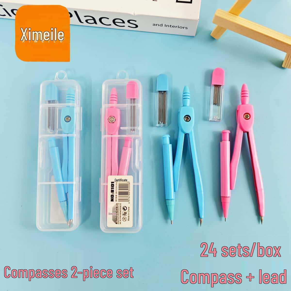 Morandi Color Exam 2B Mechanical Pencil & Compass Set for Professional Drafting Students