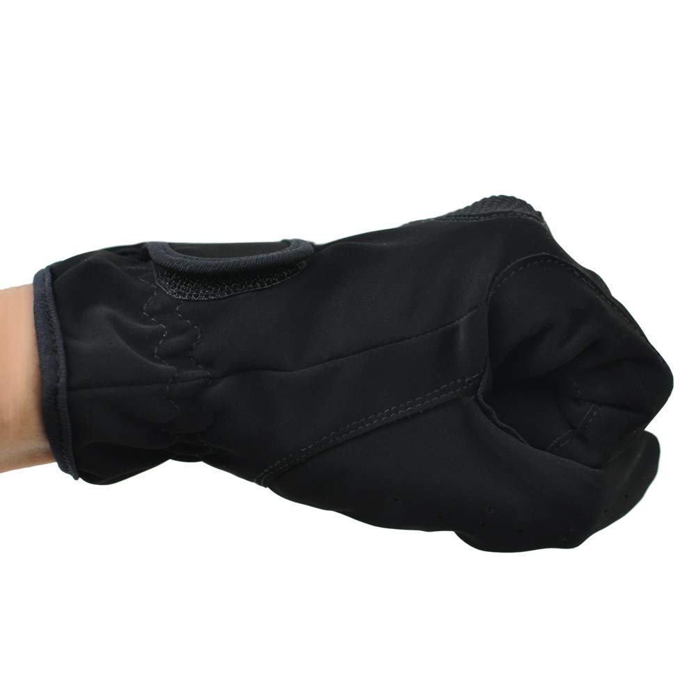 Klaus Lightweight Riding Gloves Black JF1, Nubuck-like Finish, Unisex, (XS)