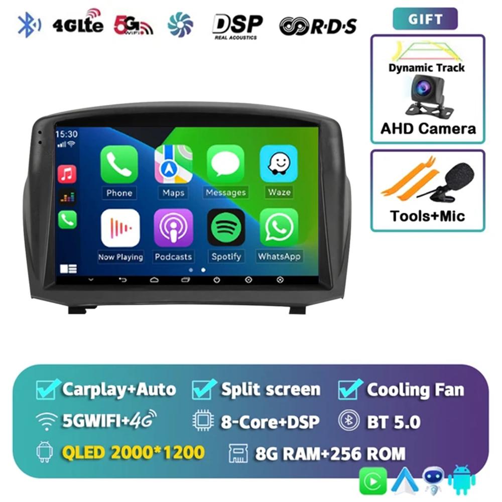 Android 14 Car For Ford Fiesta Mk 6 2009 - 2018 2 Din Navigation GPS Carplay Autoradio Stereo Multimedia Head Unit 5G LET WIFI