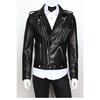 Spring Clothing, Locomotive Leather Jacket, Fashionable Multi-zipper Lapel, Slim-fitting Washed Pu Leather Jacket Y