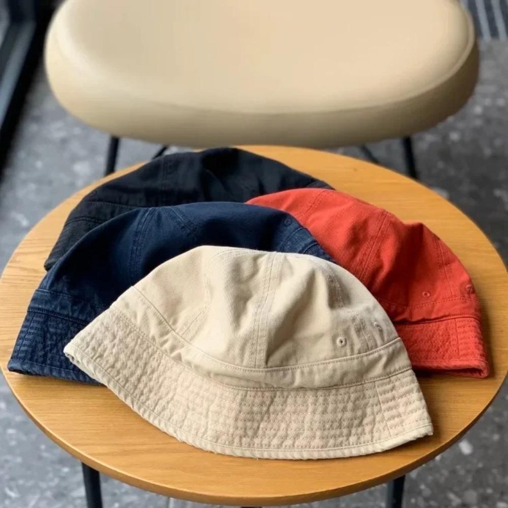 Sombrero de Pescador Retro Informal Estilo Japonés Ala Corta Circunferencia de Cabeza Grande Sombrero de Sol Unisex