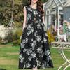 Plus Size Womens Dresses Summer Casual Loose Sleeveless Long Dresses Elegant Vintage Clothing