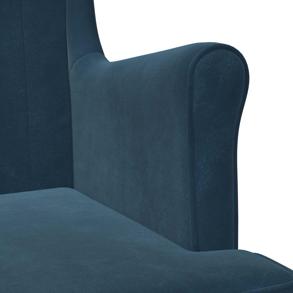 Blue Velvet Armchair