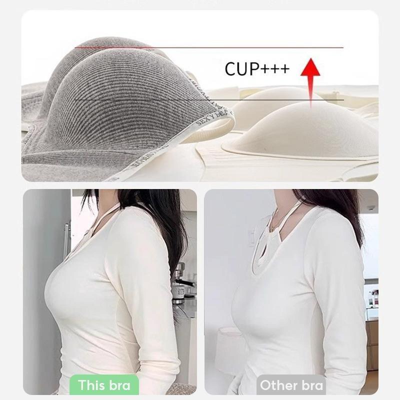 Push-Up Bra Sexy Bra for Women Wireless Brassiere Seamless Comfortable Underwear Young Girls Thick Cup Lingerie AB Cup