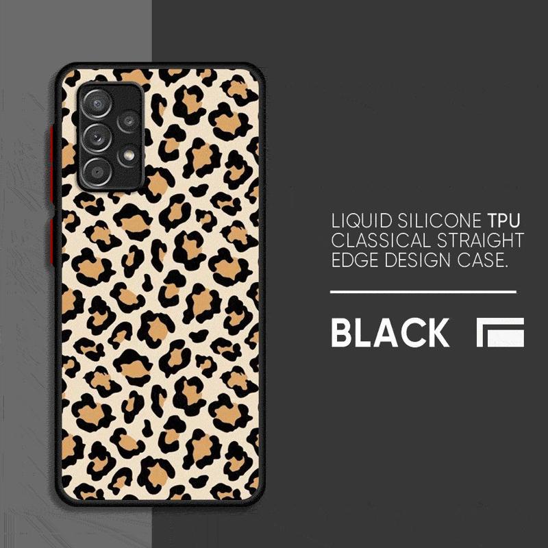 

Ins Creative Leopard Print Phone Case for Samsung Galaxy A12 A13 A14 A22 A23 A24 A32 A33 A34 A52 A53 A54 A72 A73 5G Matte Cover Galaxy A52 4G 5G