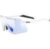 Uvex Pace Stage S V Matte White Cycling Glasses