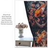 Japanese Carp Blackout Curtain   Bohemian Dream Art Curtain   Oriental Art Koi Fish Decorated Teen Blackout Curtain   Bedroom Livin