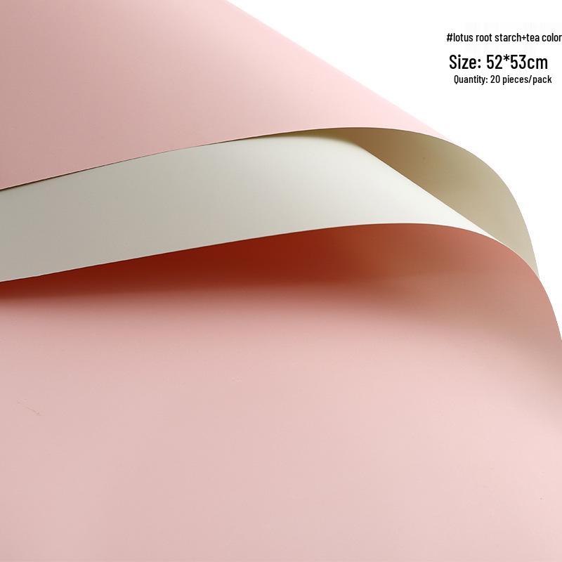Extra Thick 8.5 Silk HD Morning Mist Matte Waterproof Florist Paper for Fresh Flower Wrapping