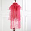 Princess Cape, Colorful Princess Cloak Girls Glittering Princess Dress Up Cape