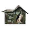 Insulated Outdoor Cat House Waterproofing Large Space Foldable Cat Bed Kitty Shelter for Garage Porch Barn