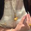 NCN Traditional crushed ice fragrance sachet gourd pendant necklace for women, new Chinese style, light luxury, high-end, long sweater chain
