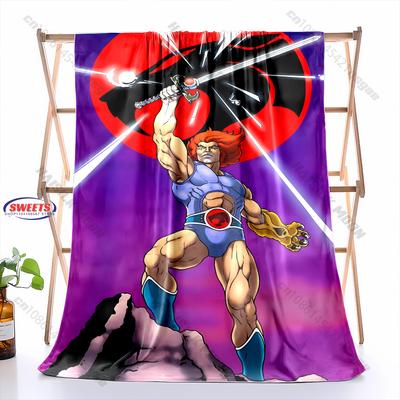 1PC T-Thunder Cats Print Blanket Warm Soft Home Travel Blanket Sofa Bedding Cover Blanket Surprise Gift for Family and Friends
