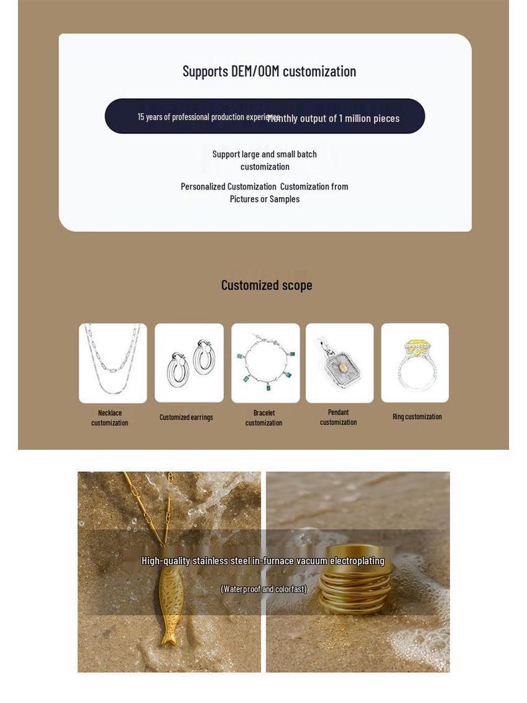 18K Gold-Plated Hammered Stainless Steel Earrings: Versatile, Non-Fading Women's Jewelry