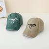 JYL TS DIY Dinosaur Skeleton Kids Cap Vintage Washed Hat Cotton